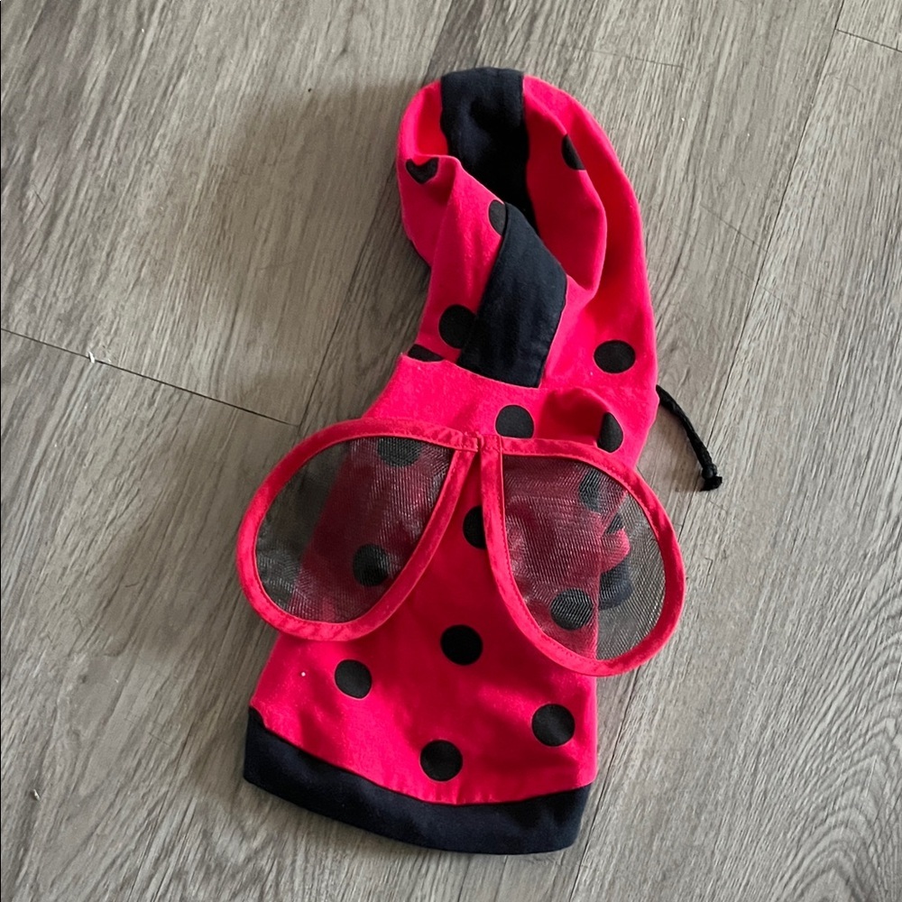 Ladybug Hooded dog Costume
